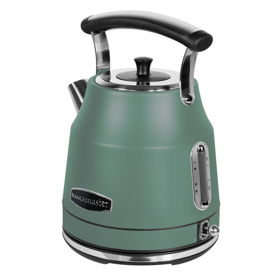 Rangemaster RMCLDK201MG Classic Quiet Boil Kettle 1.7L, 3KW, Mineral Green