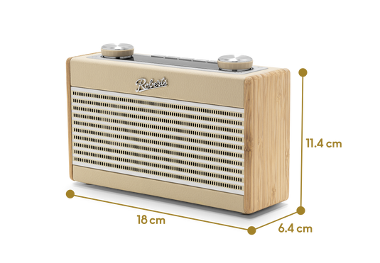 Roberts Rambler Uno DAB/DAB+/FM RDS Radio, Pastel Cream