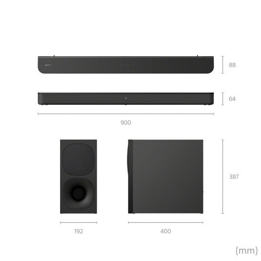 Sony HT-S400 2.1ch Soundbar with Wireless Subwoofer