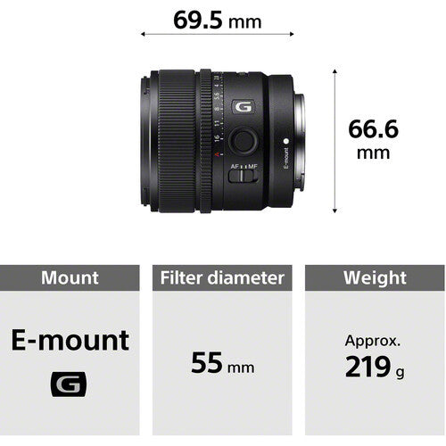 Sony SEL15F14G E 15mm F1.4 G