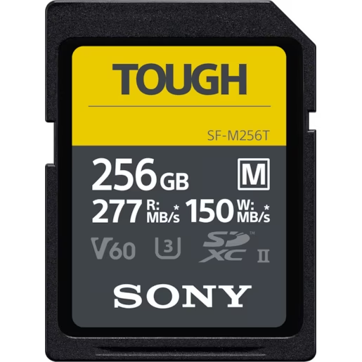 Sony SF-M256T 256GB SF-M series TOUGH specification UHS-II SD Card