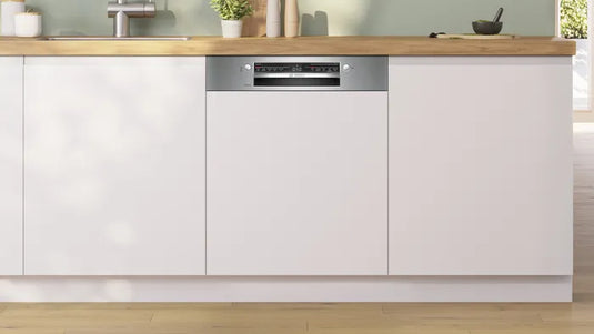 Bosch Series 2, Semi-integrated dishwasher, 60 cm, Brushed steel