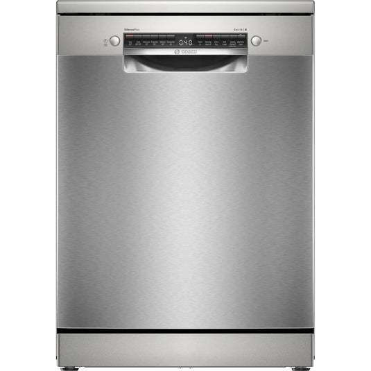 Bosch Series 4, Free-standing dishwasher, 60 cm, Brushed steel