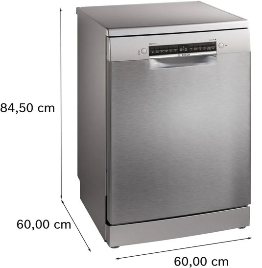 Bosch Series 4, Free-standing dishwasher, 60 cm, Brushed steel