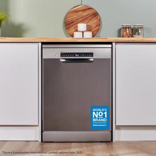 Bosch Series 4, Free-standing dishwasher, 60 cm, Brushed steel