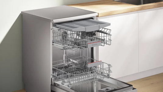 Bosch Series 4, Free-standing dishwasher, 60 cm, Brushed steel