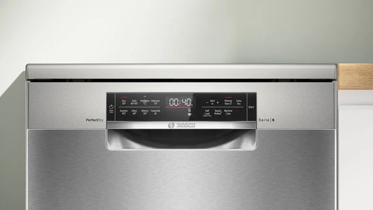 Bosch Series 6, Free-standing dishwasher, 60 cm, Brushed steel