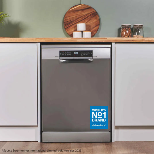 Bosch Series 6, Free-standing dishwasher, 60 cm, Brushed steel