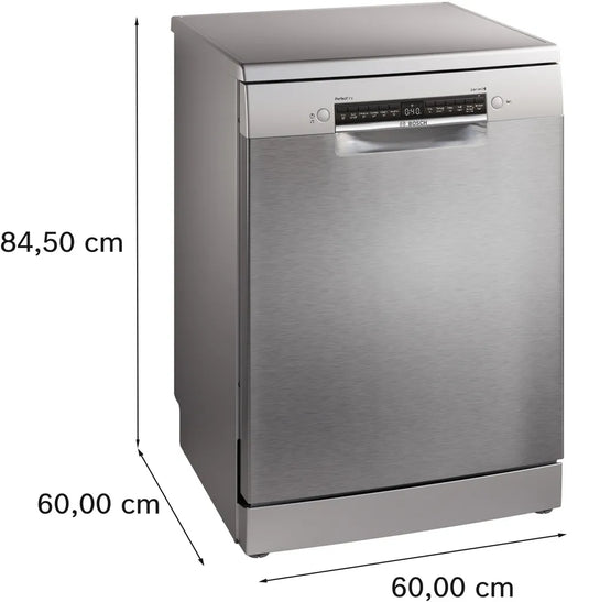 Bosch Series 6, Free-standing dishwasher, 60 cm, Brushed steel