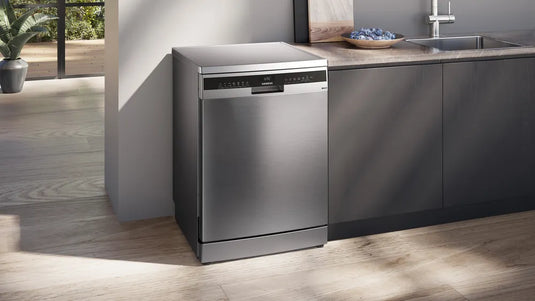 Siemens iQ300, Free-standing dishwasher, 60 cm, Brushed steel