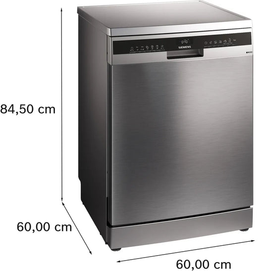 Siemens iQ300, Free-standing dishwasher, 60 cm, Brushed steel