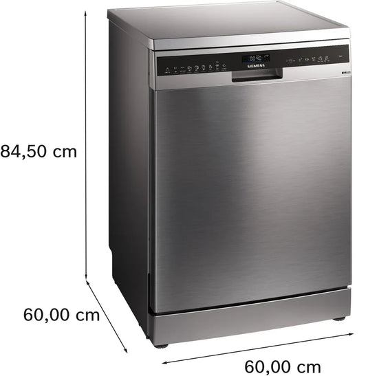 Siemens iQ500, Free-standing dishwasher, 60 cm, Brushed steel