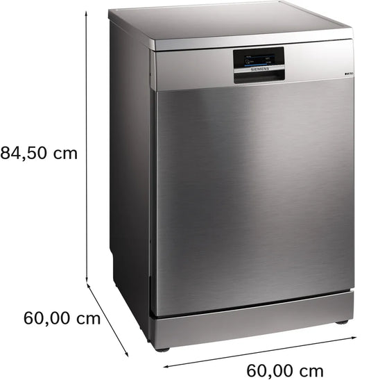 Siemens iQ700, Free-standing dishwasher, 60 cm, Brushed steel