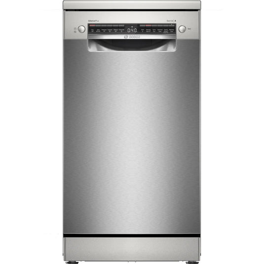 Bosch Series 4, Free-standing dishwasher, 45 cm, Brushed steel