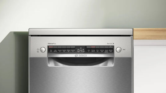 Bosch Series 4, Free-standing dishwasher, 45 cm, Brushed steel