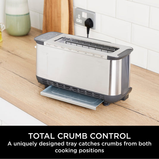 Ninja ST202UK Foodi 3-in-1 Toaster, Grill & Panini Press, Silver