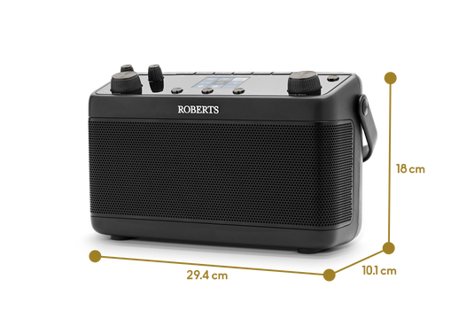 Roberts Stream 219 Stereo Internet / DAB/ DAB+/ FM RDS radio with 60 presets, Black