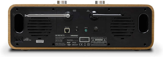 Roberts Radio Stream 67 DAB/DAB+/FM/Bluetooth with Alexa, Wood