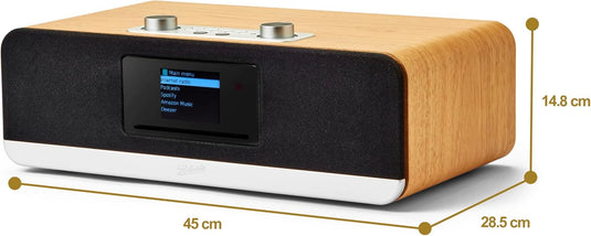 Roberts Radio Stream 67 DAB/DAB+/FM/Bluetooth with Alexa, Wood