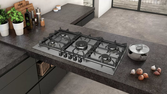 Neff N70, Gas hob, 90 cm, Stainless steel