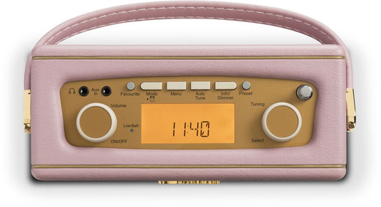 OPEN-BOX RENEWED - Roberts Revival Uno DAB/DAB+/FM radio with Bluetooth, Dusky Pink