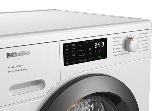 Miele WEB365 WCS 8kg 1400 Spin Washing Machine - Lotus White