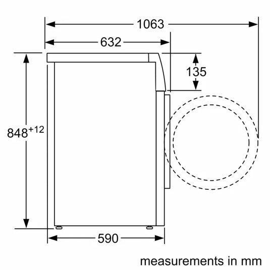 Bosch Series 2, Washing machine, front loader, 8 kg, 1400 rpm