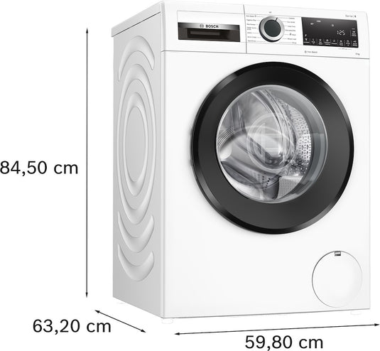 Bosch Series 6, Washing machine, front loader, 9 kg, 1400 rpm