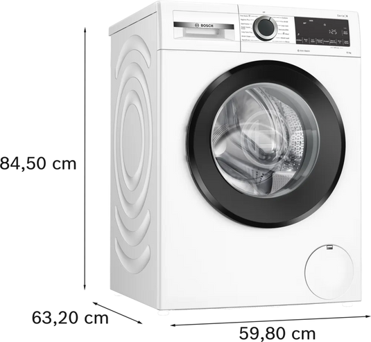 Bosch Series 6, Washing machine, front loader, 10 kg, 1400 rpm