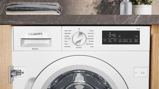 Siemens iQ700, Built-in washing machine, 8 kg, 1400 rpm