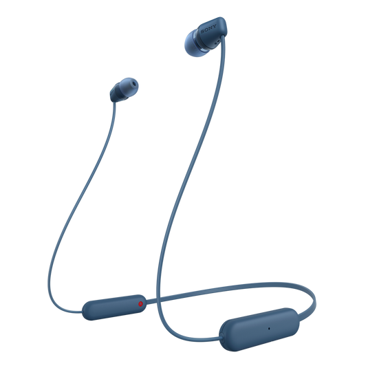 Sony WI-C100 Wireless In-Ear Headphones, Blue