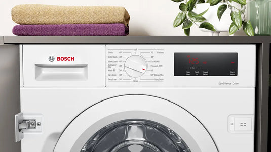 Bosch Series 6, Built-in washing machine, 8 kg, 1400 rpm