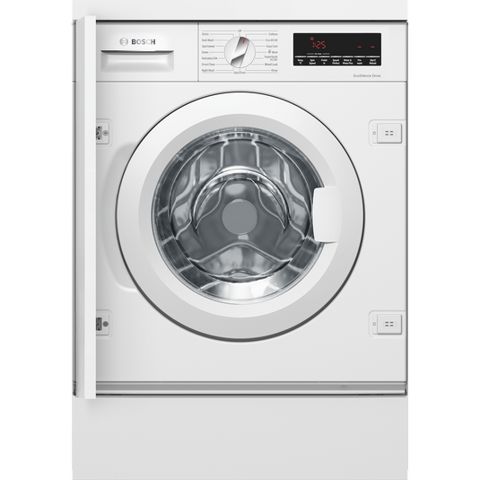 Bosch Series 8, Built-in washing machine, 8 kg, 1400 rpm