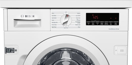 Bosch Series 8, Built-in washing machine, 8 kg, 1400 rpm