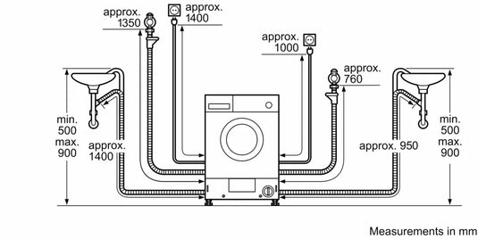 Siemens iQ500, Built-in Washer dryer, 7/4 kg