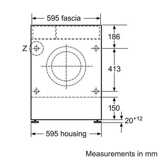 Bosch Series 6, Washer dryer, 7/4 kg