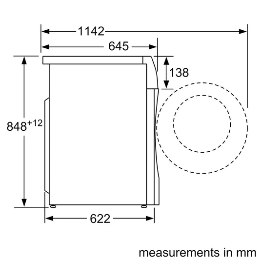 Siemens iQ700, Washer dryer, 10.5/6 kg, 1400 rpm