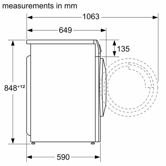 Bosch Series 4, Washer dryer, 8/5 kg, 1400 rpm