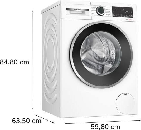 Bosch Series 6, Washer dryer, 10.5/6 kg, 1400 rpm