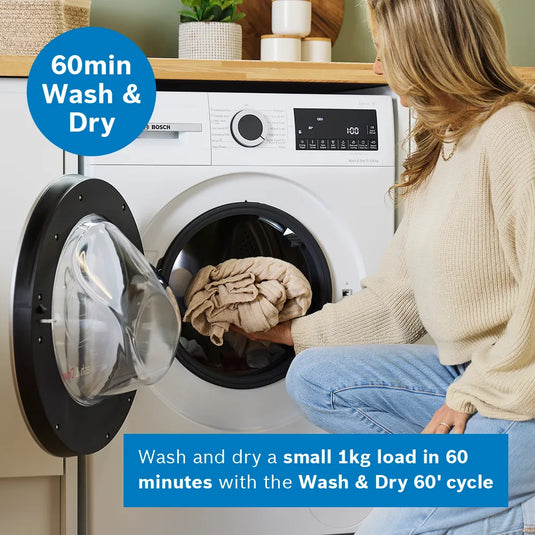 Bosch Series 6, Washer dryer, 10.5/6 kg, 1400 rpm