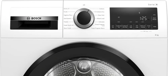 Bosch Series 6, Condenser tumble dryer, 8 kg