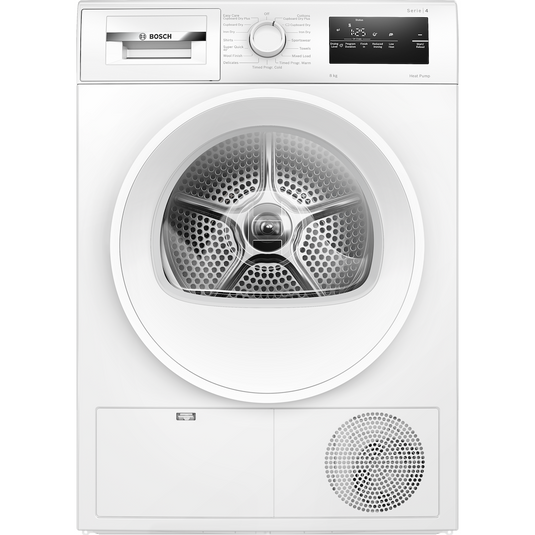 Bosch Series 4, Heat pump tumble dryer, 8 kg