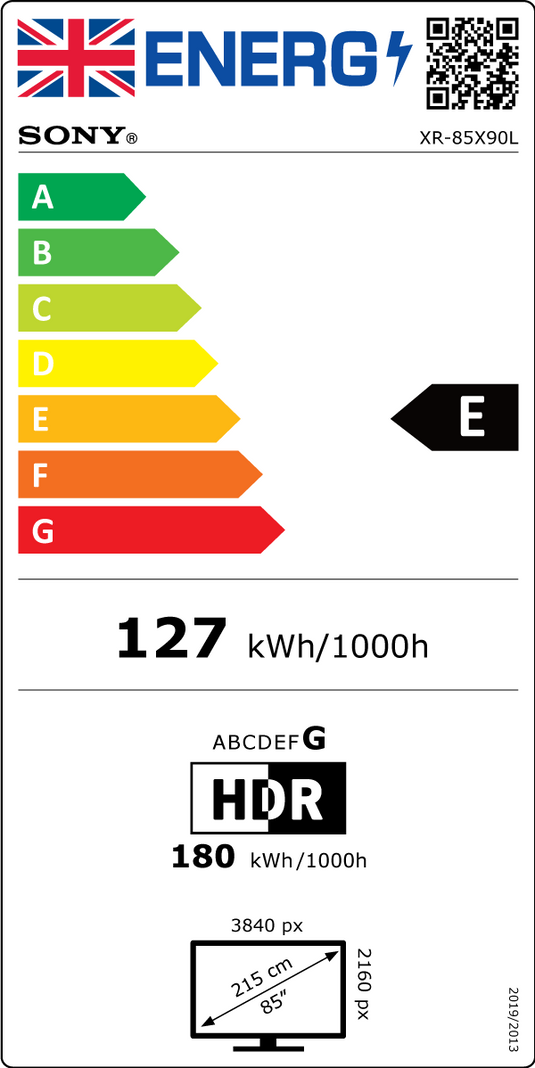 Sony XR-85X90LPU 85" X90L 4K HDR Full Array LED TV