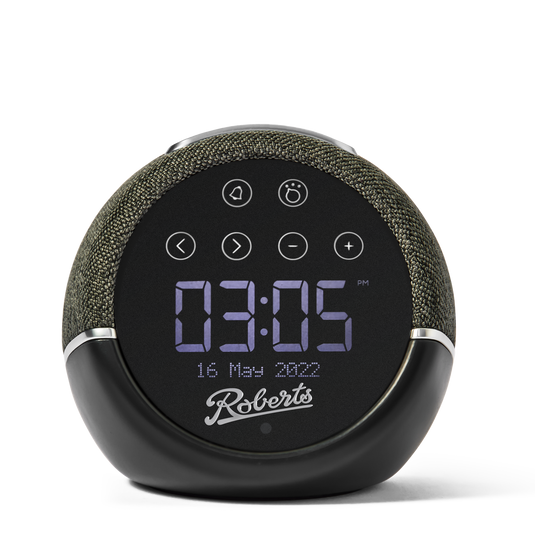 Roberts Zen Plus DAB/FM/Bluetooth alarm clock with sleep sounds & Device charging, Black