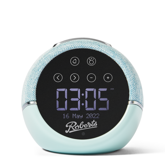 Roberts Zen Plus DAB/FM/Bluetooth alarm clock with sleep sounds & Device charging, Duck Egg