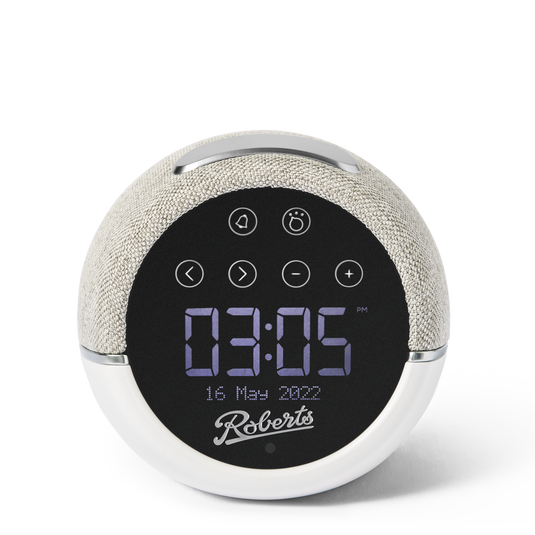 Roberts Zen Plus DAB/FM/Bluetooth alarm clock with sleep sounds & Device charging, White