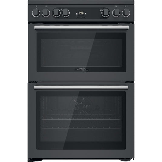 Hotpoint CD67V9H2CA/UK Electric Freestanding 60cm Double Cooker - Dark Grey