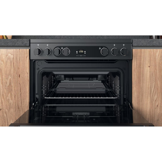 Hotpoint CD67V9H2CA/UK Electric Freestanding 60cm Double Cooker - Dark Grey