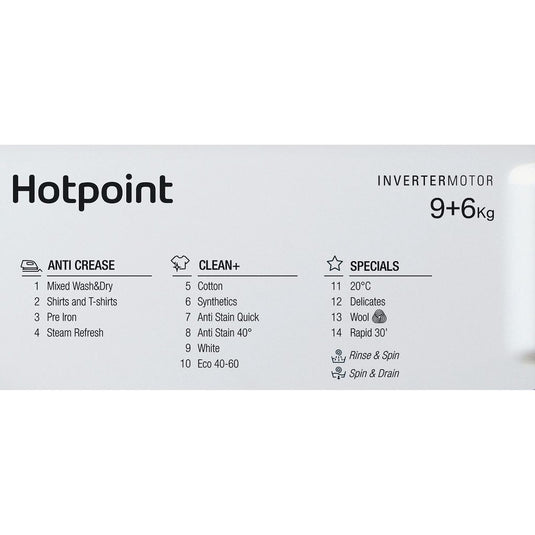 Hotpoint BIWDHG961485 Built-In Washer Dryer