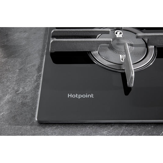 Hotpoint FTGHG 751 D/H BK Gas Hob - Black